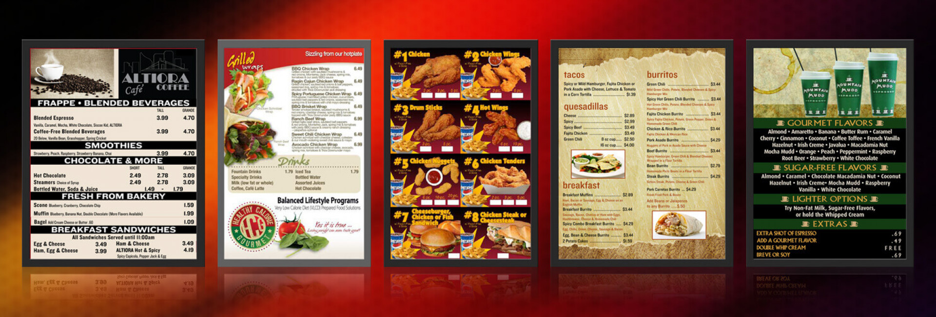 Digital Menus